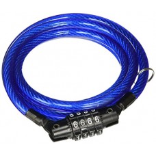 Kryptonite Kids Cable and 4-Digit Combo Lock 4' x 7mm(7mm x 4-ft  Colors May Vary) - B000WG92H4